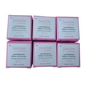6x Function of Beauty Curl Definition Booster Treatment Shots 2 oz Set Lot NEW